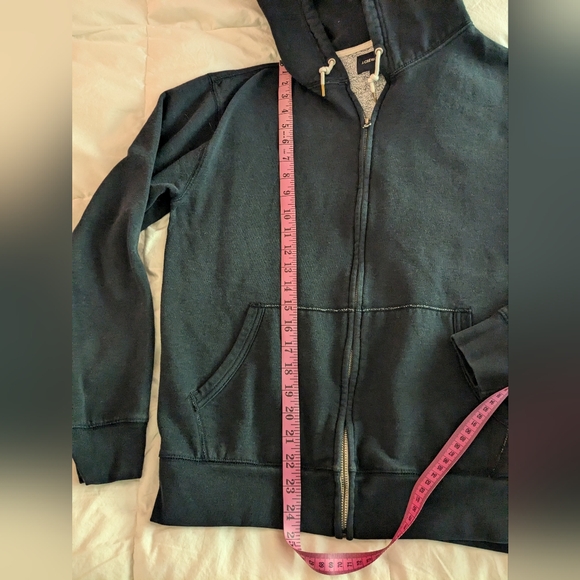 Men's J.Crew Zip Up Hoodie Navy Blue size M - Picture 3 of 6
